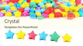  Presentation with dreams - Beautiful PPT layouts featuring many colored - paper stars with dreams backdrop and a  colored foreground