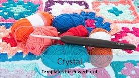  Presentation with holi festival of colors - Amazing PPT layouts having many colors with crocket hook backdrop and a cyan colored foreground