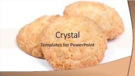  Presentation with cookies - Beautiful presentation theme featuring many cookies isolated on white background backdrop and a coral colored foreground