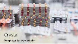  Presentation with medicines - Slide deck with many-different-assorted-pills background and a lemonade colored foreground