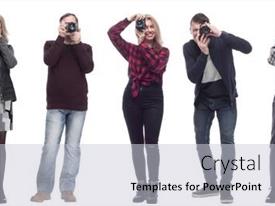 Many Double Twelve Group Paparazzi PPT template 1 | CrystalGraphics