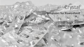 Presentation with plastic waste - Cool new slides with many-empty-blister-packs backdrop and a light gray colored foreground