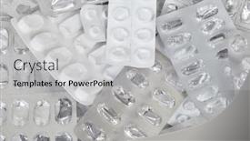  Presentation with packs - Beautiful presentation design featuring many-empty-plastic-blister-packs backdrop and a light gray colored foreground