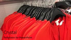  Presentation with red floral - Audience pleasing presentation design consisting of many floral sundress and red backdrop and a  colored foreground