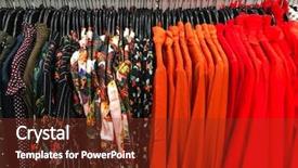  Presentation with red floral - PPT layouts consisting of many floral sundress and red background and a  colored foreground