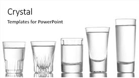  Presentation with vodka - Presentation theme consisting of many glass of vodka isolated background and a white colored foreground