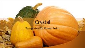  Presentation with shapes - Presentation theme enhanced with many halloween pumpkins of different background and a gold colored foreground