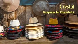  Presentation with guatemala - Slides featuring many-hats-on-the-street background and a tawny brown colored foreground
