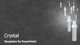  Presentation with light hanging - Amazing presentation theme having many light bulbs on color backdrop and a  colored foreground