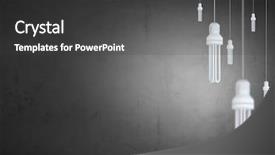  Presentation with light bulbs - Presentation enhanced with many light bulbs on color background and a  colored foreground