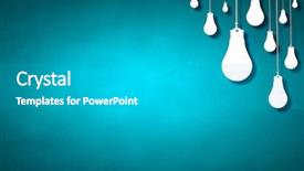  Presentation with light hanging - Presentation consisting of many light bulbs on color background and a light gray colored foreground