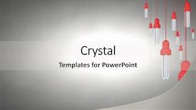  Presentation with light hanging - Presentation theme featuring many light bulbs on color background and a  colored foreground