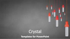  Presentation with light bulbs - PPT theme consisting of many light bulbs on color background and a  colored foreground