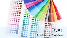  Presentation with superfoods samples - PPT theme enhanced with many options - color samples isolated on white background and a sky blue colored foreground