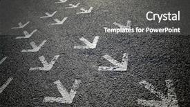  Presentation with directional - Amazing slide deck having many options - directional arrows painted backdrop and a gray colored foreground