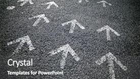  Presentation with directional - Presentation theme featuring many options - directional arrows painted background and a dark gray colored foreground