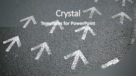  Presentation with directional - Colorful PPT theme enhanced with many options - directional arrows painted backdrop and a gray colored foreground