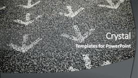  Presentation with directional - PPT layouts having many options - directional arrows painted background and a gray colored foreground