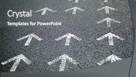  Presentation with directional - Slide deck enhanced with many options - directional arrows painted background and a gray colored foreground