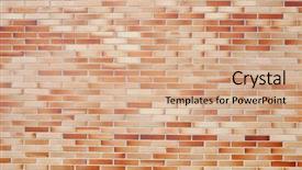  Presentation with trim - Slide set featuring many options - red brick wall as exterior background and a coral colored foreground