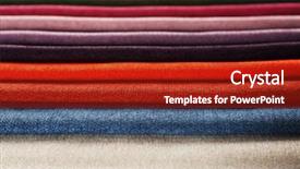  Presentation with tissue - Slide deck having many options - scraps of colored tissue close background and a  colored foreground