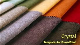  Presentation with tissue - Slide set featuring many options - scraps of colored tissue close background and a wine colored foreground