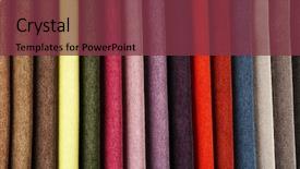  Presentation with tissue - Presentation theme featuring many options - scraps of colored tissue close background and a tawny brown colored foreground