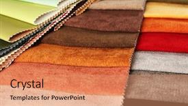  Presentation with tissue - Presentation consisting of many options - scraps of colored tissue close background and a  colored foreground