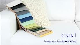  Presentation with tissue - Amazing slide set having many options - scraps of colored tissue backdrop and a sky blue colored foreground