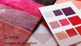  Presentation with tissue - Slide deck featuring many options - scraps of colored tissue background and a red colored foreground