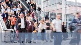  Presentation with fair trade - Colorful slide set enhanced with many-people-and-people backdrop and a seafoam green colored foreground