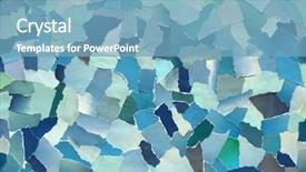  Presentation with blue sky - Slides consisting of many pieces of torn paper background and a teal colored foreground