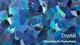  Presentation with navy blue texture dark slate - PPT theme with many pieces of torn paper background and a ocean colored foreground