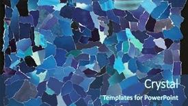 Presentation with dark blue - Presentation theme enhanced with many pieces of torn paper background and a ocean colored foreground