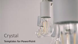  Presentation with lamps - Presentation design consisting of many-retro-led-lamps-hanging background and a light gray colored foreground