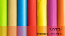  Presentation with dyeing industry - Cool new presentation theme with many samples of tanned leather backdrop and a red colored foreground