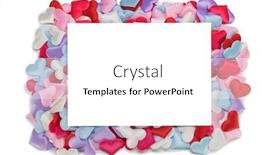  Presentation with congratulations - Colorful presentation theme enhanced with many-satin-colorful-hearts-border backdrop and a white colored foreground