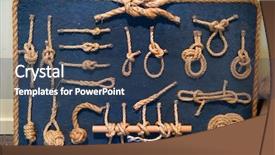  Presentation with ship rope - Beautiful presentation theme featuring many ship knots in natural backdrop and a  colored foreground