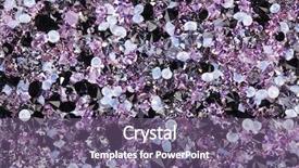  Presentation with luxury diamond - Amazing PPT layouts having many small diamond jewel stones backdrop and a violet colored foreground