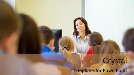  Presentation with school professional learning community - Audience pleasing slides consisting of many small groups - education elementary school learning backdrop and a  colored foreground