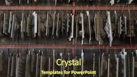  Presentation with factory - Presentation consisting of many stock material components selection background and a  colored foreground