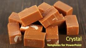  Presentation with wooden - Beautiful theme featuring many-toffee-on-wooden-table backdrop and a tawny brown colored foreground