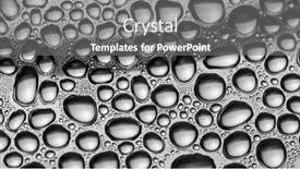  Presentation with water droplets - Presentation design consisting of many-water-droplets-formed-due background and a gray colored foreground