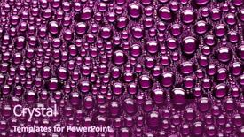  Presentation with subtle - PPT layouts with many water drops for background background and a violet colored foreground