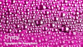  Presentation with water drops in blue tone - Theme with many water drops for background background and a  colored foreground