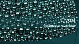  Presentation with drop of water - Amazing presentation theme having many water drops for background backdrop and a  colored foreground