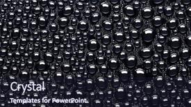  Presentation with water droplet drops on plant - Colorful theme enhanced with many water drops for background backdrop and a wine colored foreground