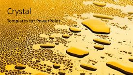  Presentation with water drops - Slides enhanced with many water drops for background background and a  colored foreground