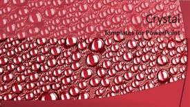  Presentation with water drops - Colorful presentation design enhanced with many water drops for background backdrop and a  colored foreground