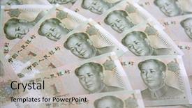  Presentation with medicina tradicional chinesa chinese herb - Beautiful presentation design featuring mao - collection of the chinese banknotes backdrop and a  colored foreground